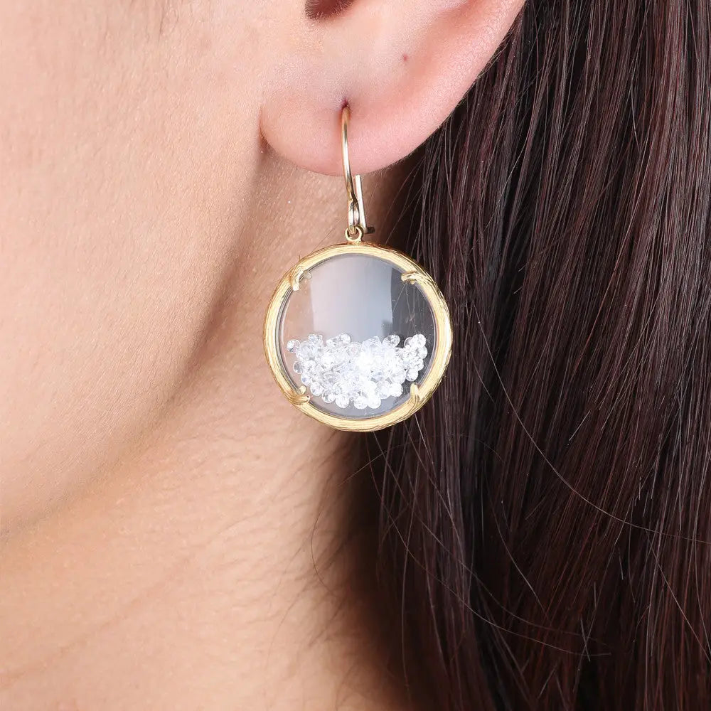 18K Gold Vermeil Shaker Earrings