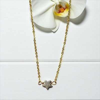 Pixie Star Necklace - 14k Gold Vermeil & Sterling Silver