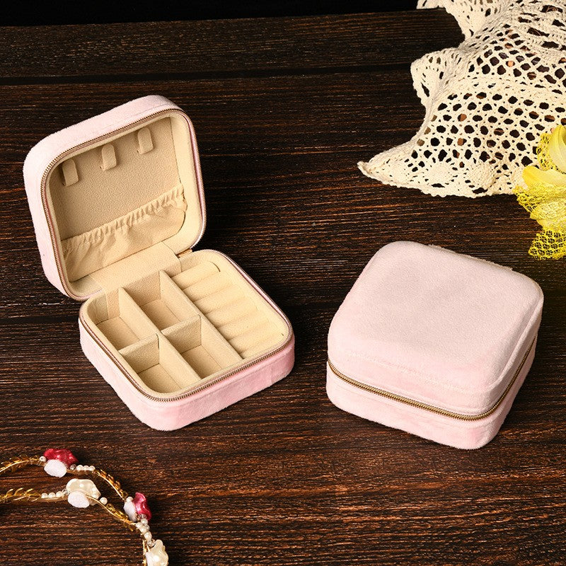 Velvet Jewelry Organizer Box