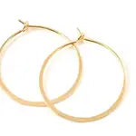 1.5" Gold Filled Simple Hoop Earrings