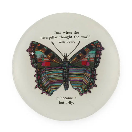 Butterly Decoupage Small Plate