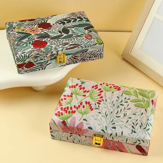 Botanical Print Jewelry Box
