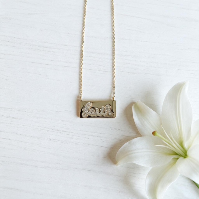 Gold Vermeil & CZ Faith Necklace