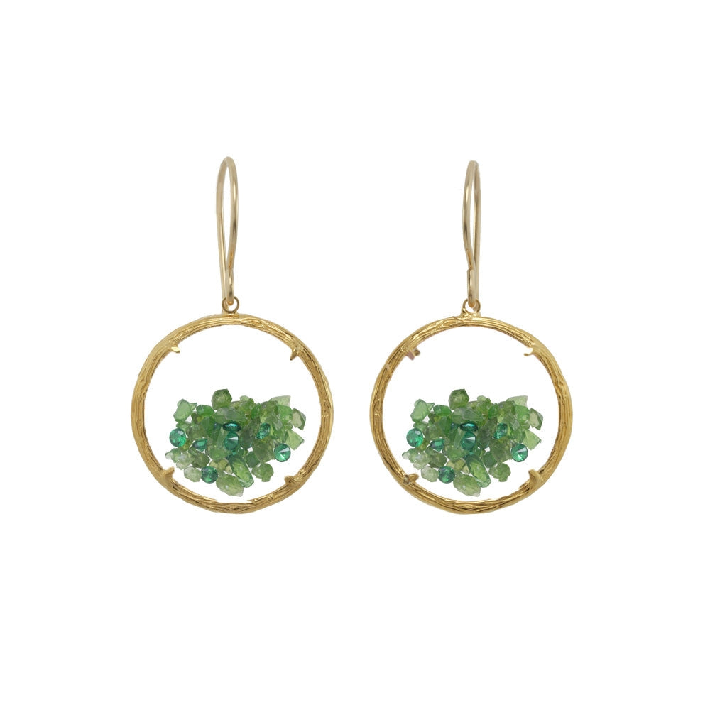18K Gold Vermeil Shaker Earrings