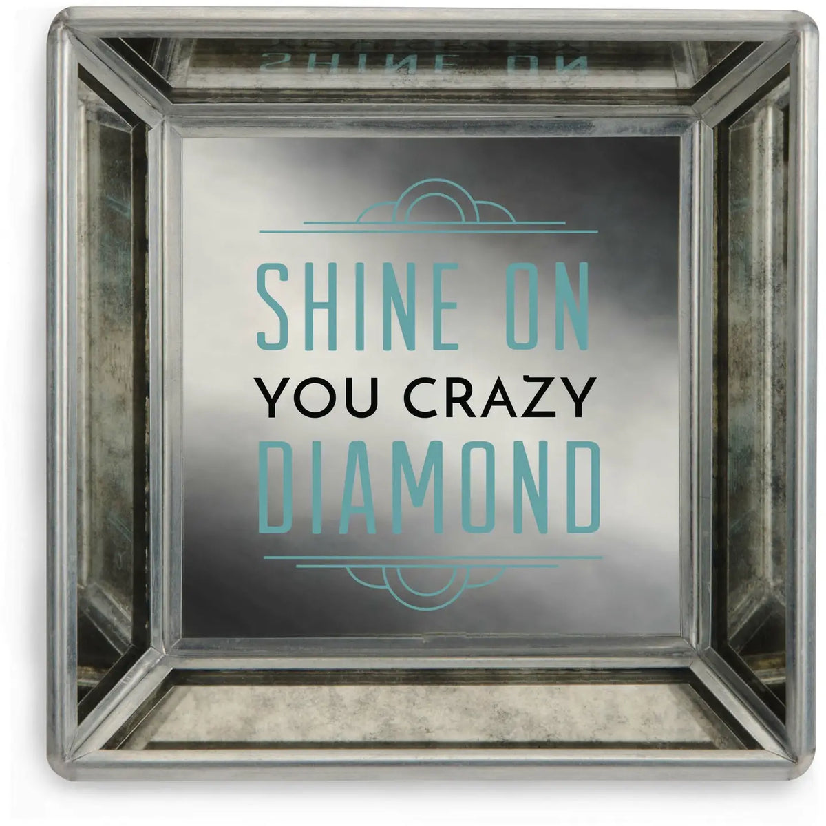 "Shine On" Mirrored Trinket Dish Tray