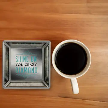 "Shine On" Mirrored Trinket Dish Tray