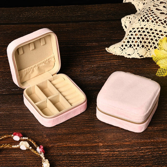 Velvet Jewelry Organizer Box